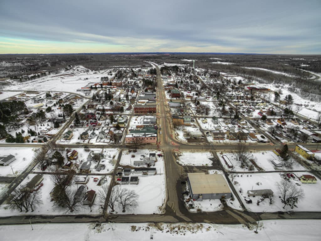 Bovey, Minnesota is a small Community on the Iron Range of Minnesota in Winter NORTHFORCE